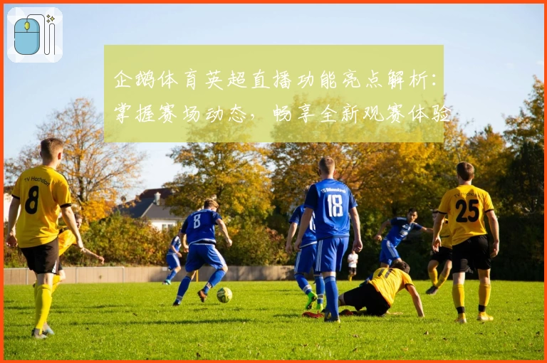 企鹅体育英超直播功能亮点解析：掌握赛场动态，畅享全新观赛体验
